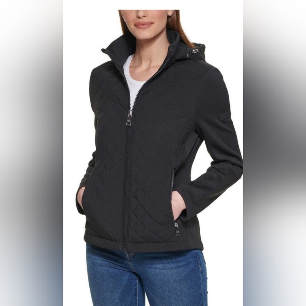 Andrew Marc Women's Black Quilted Jacket